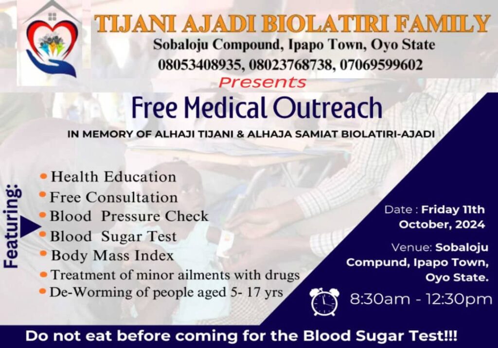 Free Medical Outreach in Ipapo Town