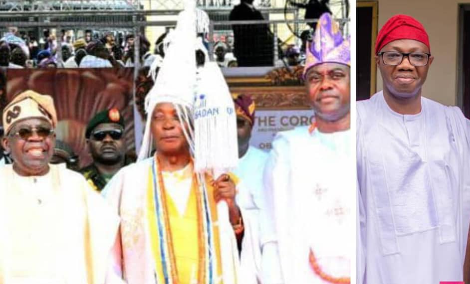 From L-R: HE Bola Ahmed Tinubu, HIM Oba Rashidi Ladoja, HE Seyi Makinde & Amofin Beulah Adeoye.